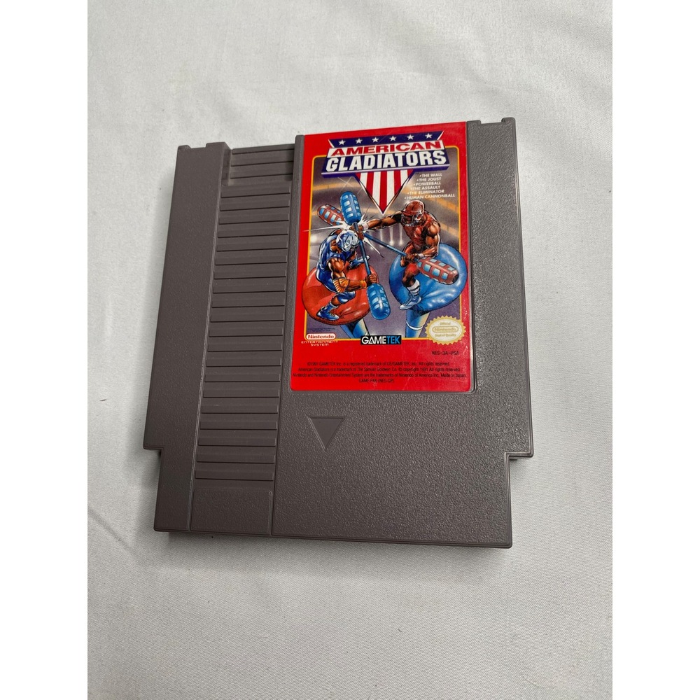 American Gladiators Nintendo NES GameTek NES-GA-USA Cartridge Retro Video Game